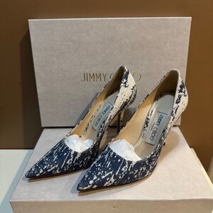 Jimmy Choo Love Denim Heels - Size 35 1/2 - Worn Twice!